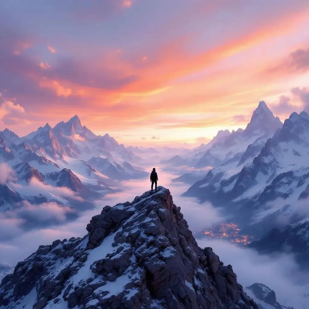 Himalayan mountain landscape