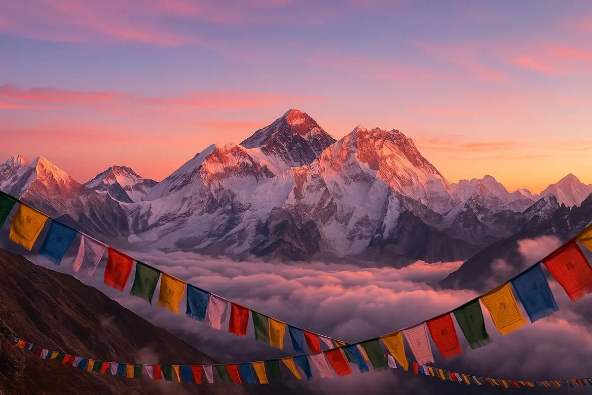 Himalayan mountain landscape